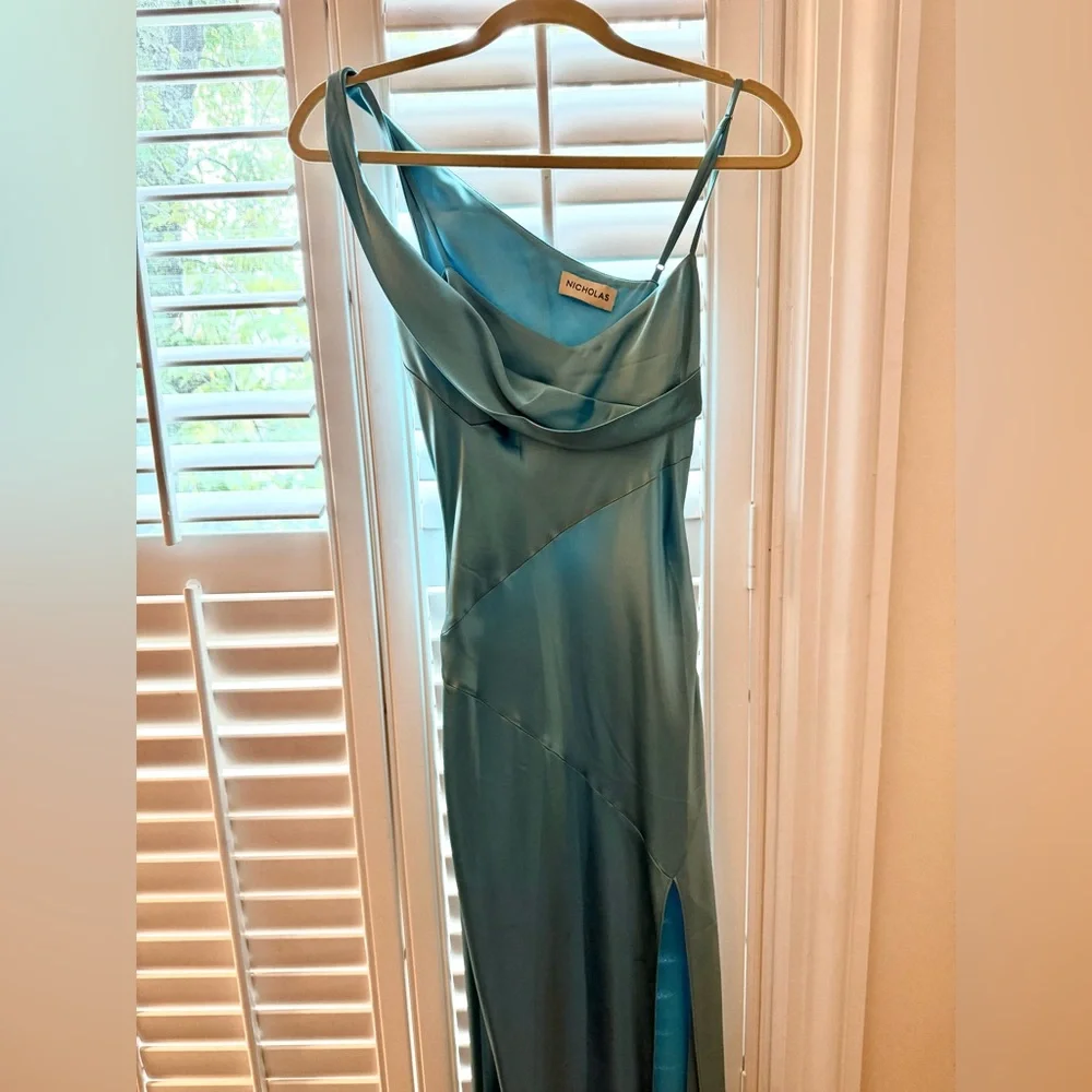 NICHOLAS Finley Dress - Size 0 Aqua Blue - Picture 1 of 2